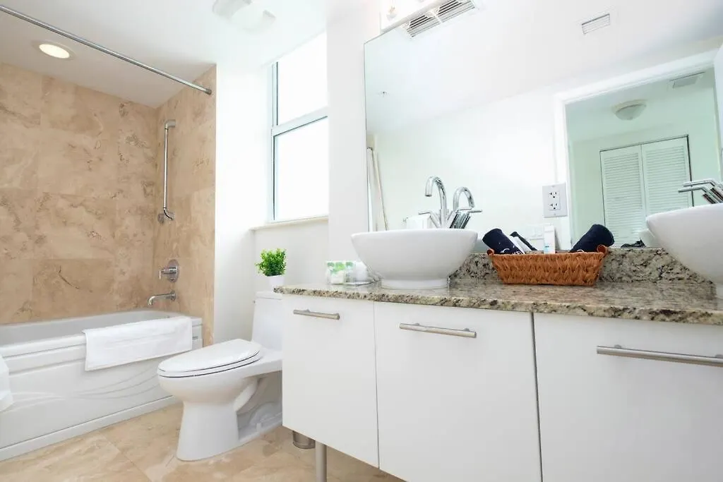 Blue River At Brickell Penthouse Lägenhetshotell Miami
