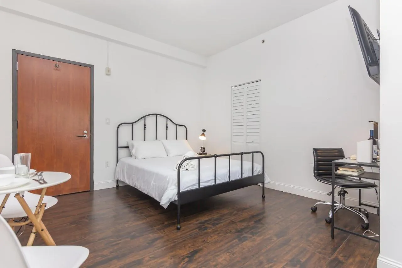 Downtown Cozy Studio Near To South Beach - 5 Minutes To Wynwood 마이애미