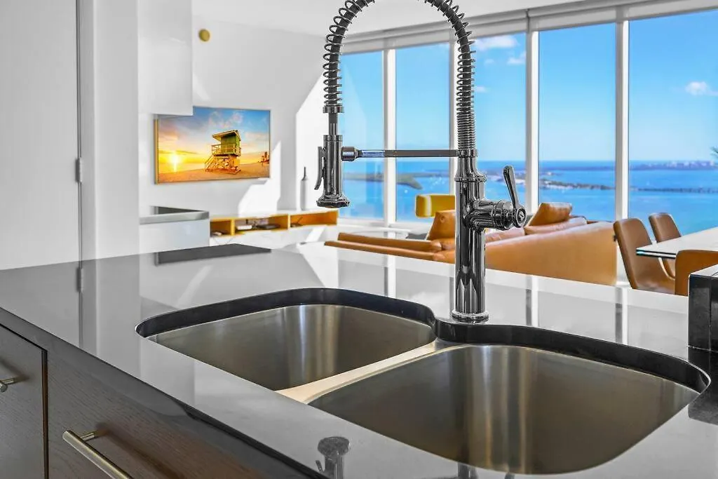 Apartman 41st Floor Icon Brickell Corner 2 Bed/2bath With Bay And Cityview • 5 Star Miami
