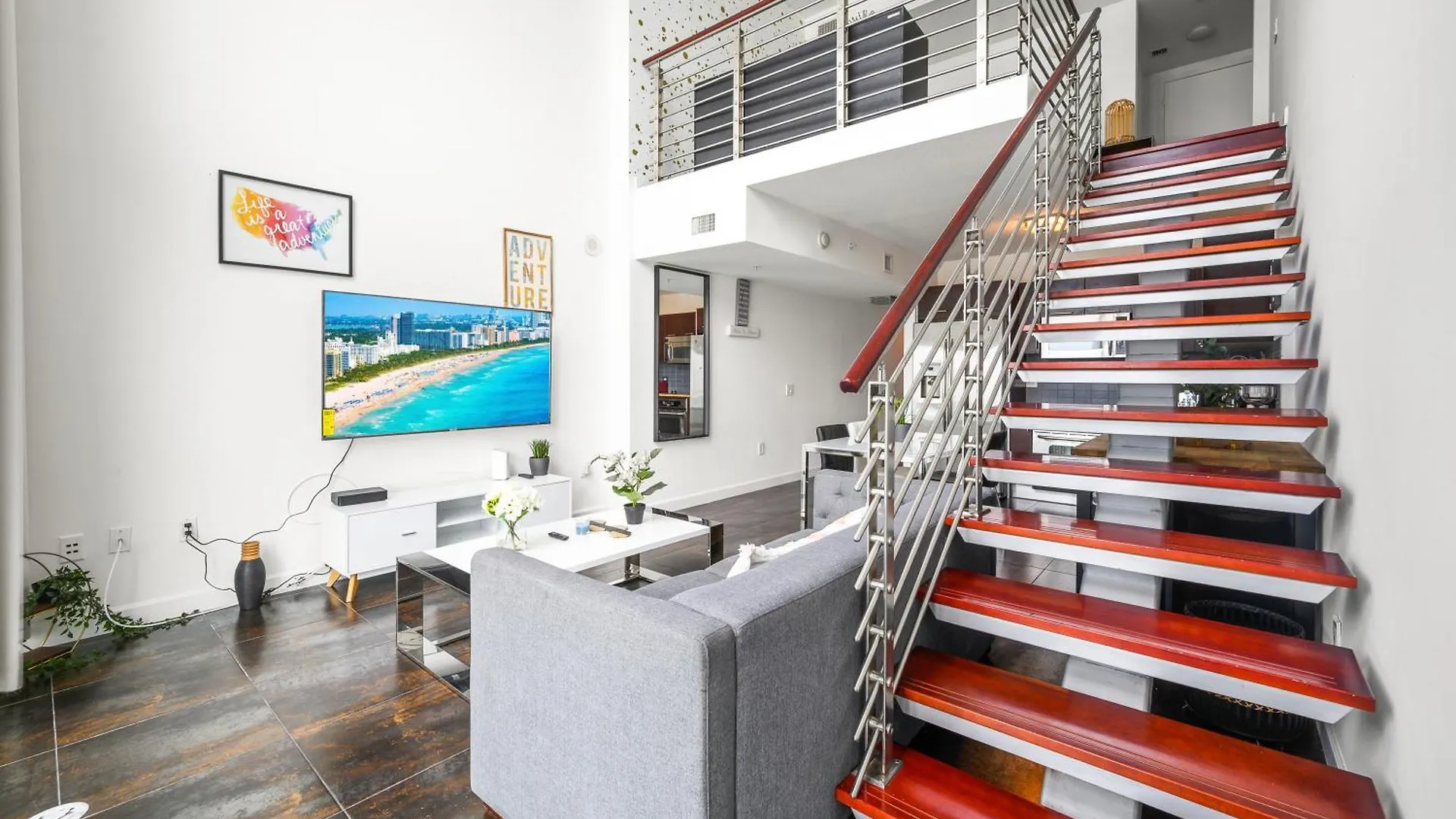 Feriehus Amazing Loft Style 1 Bedroom In Brickell