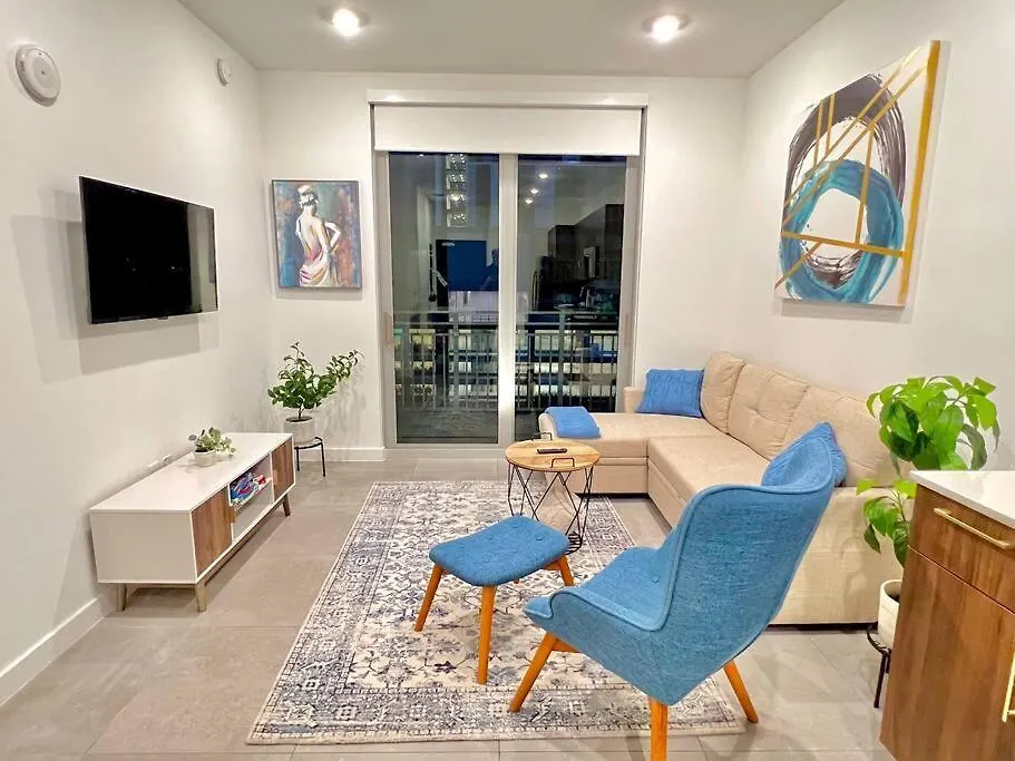 Apartment Downtown King Bed, Luxe Condo, Free Parking Miami