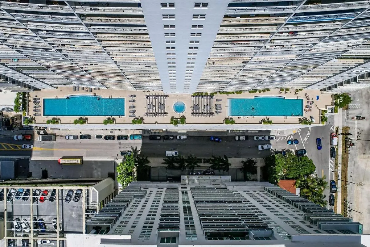 Skyline Water View 2br Free Parking * 迈阿密