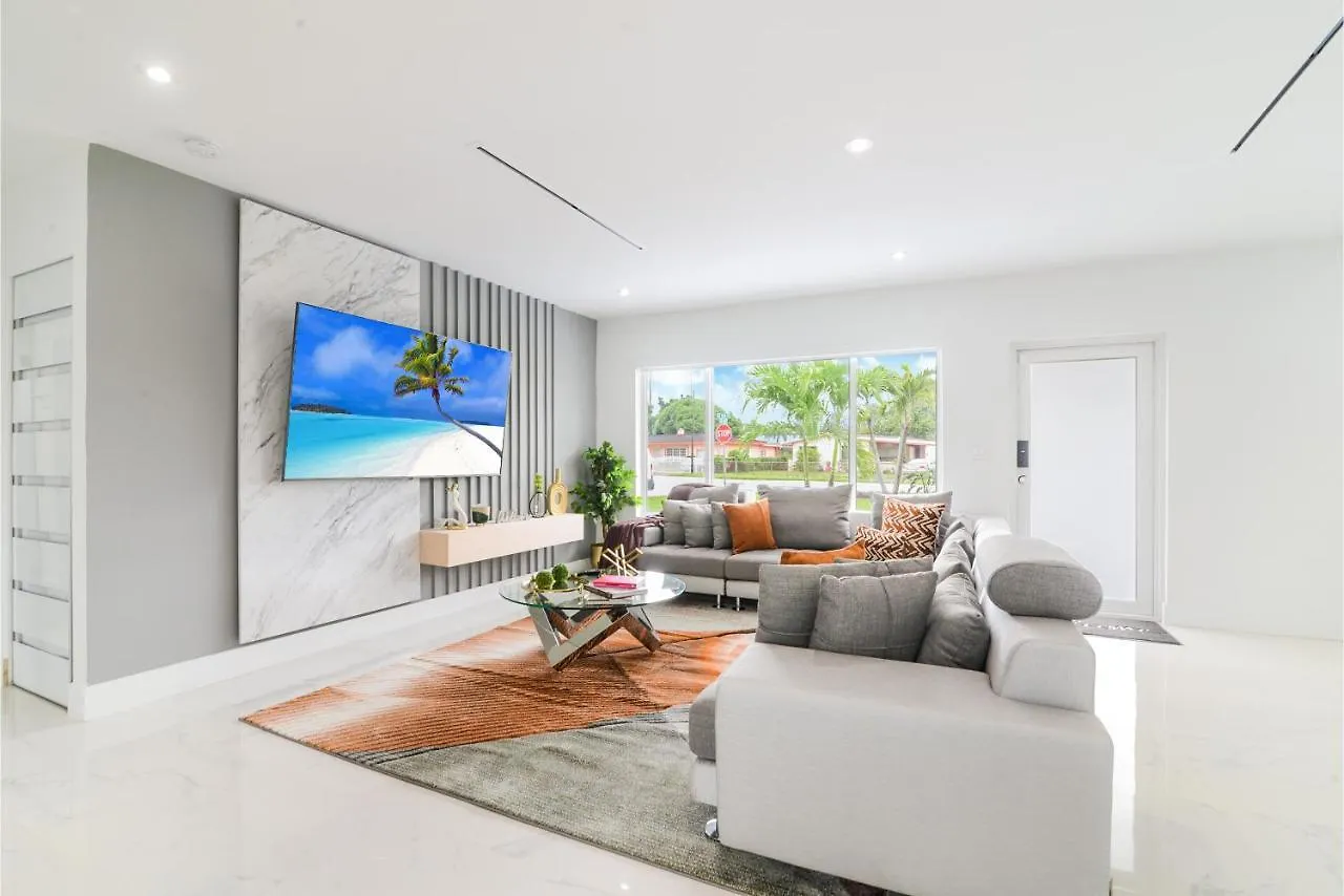 Family 5Br Miami Resort Pool, Sports & Bbq Oasis L04 * 迈阿密