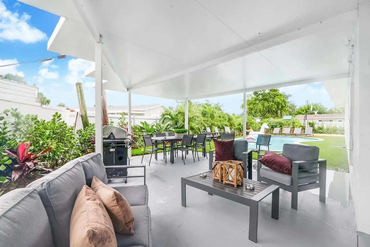 Family 5Br Miami Resort Pool, Sports & Bbq Oasis L04 * 迈阿密
