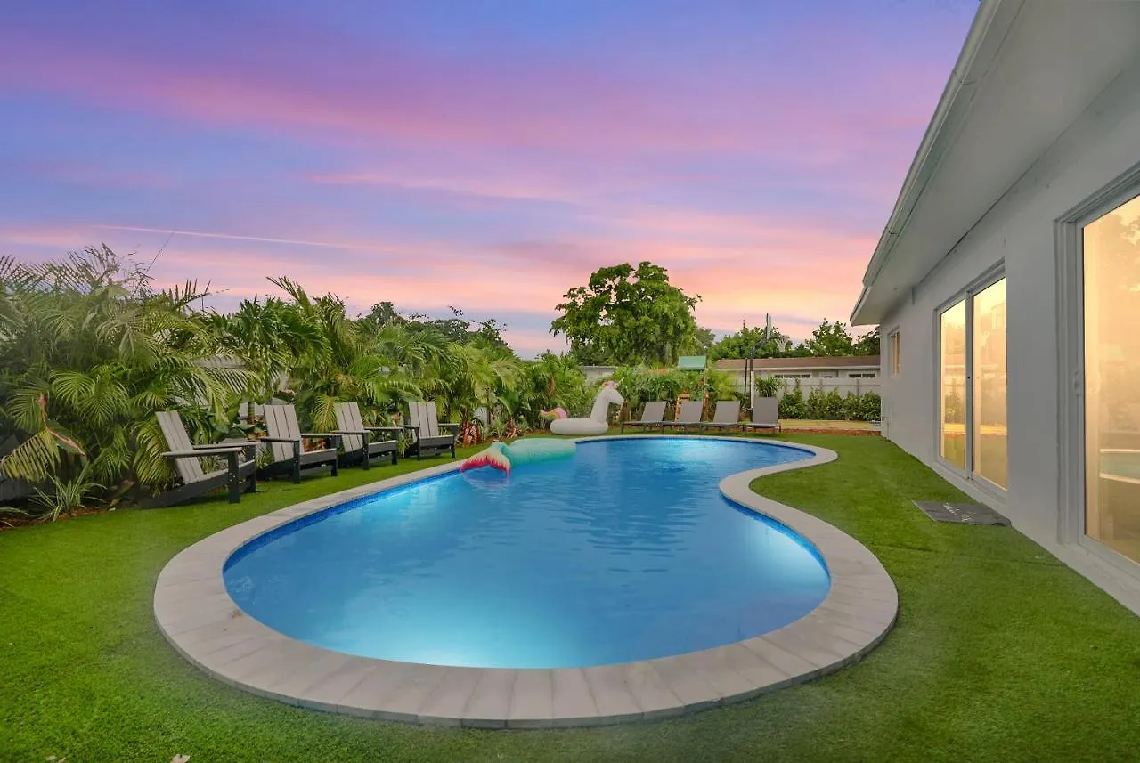 Family 5Br Miami Resort Pool, Sports & Bbq Oasis L04 *
