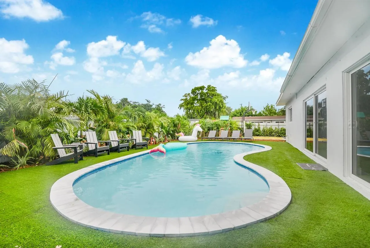 度假居 Family 5Br Miami Resort Pool, Sports & Bbq Oasis L04