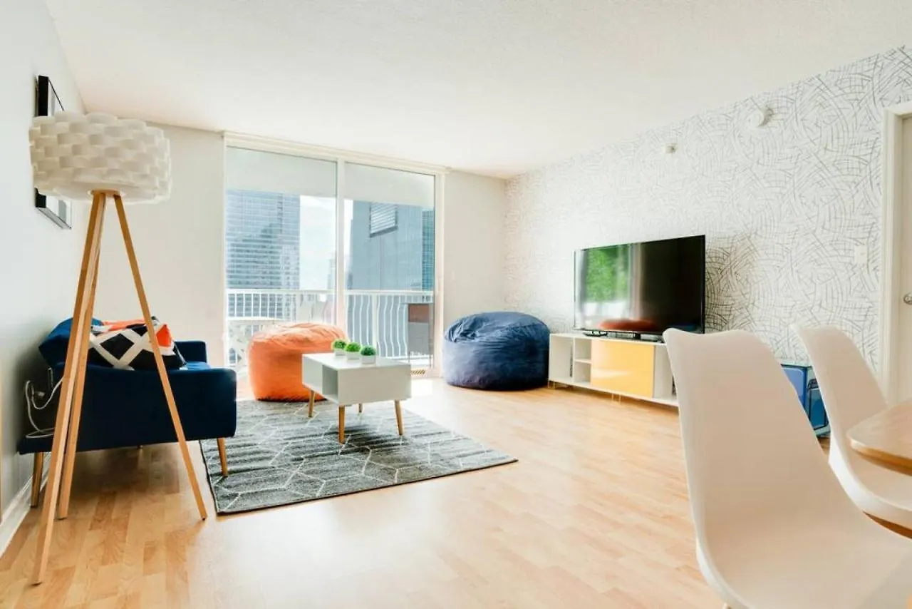 Ocean And Views Lux Brickell Sleeps 4, King Bed Semesterbostad Miami