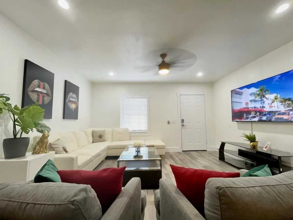 Designer House 3 Bed King Bed Close To South Beach בית נופש *