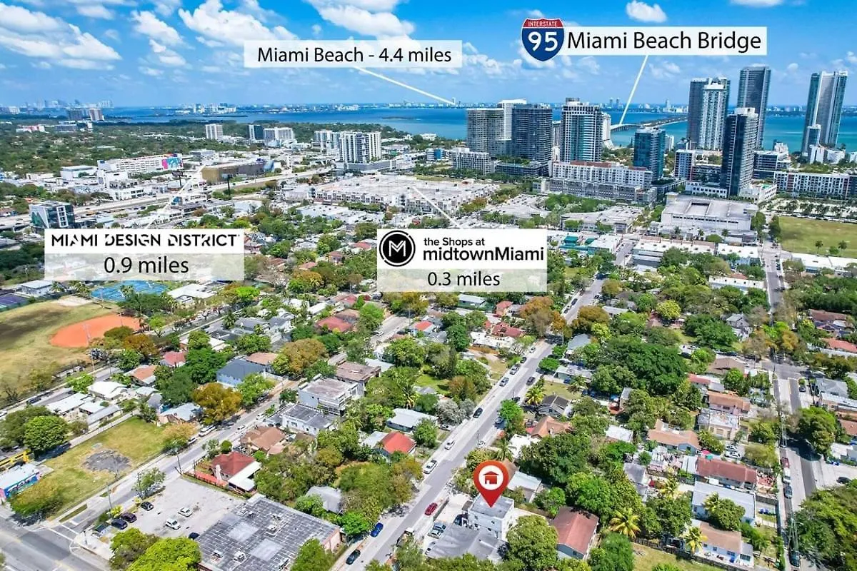 Vacay Spot Wynwood Jungle Getaway, Shower Massage Jets, Bbq, Patio Led Vibes, Prime Loc! 6 Blocks Away From Bars, Nite Clubs, Res, Shops *