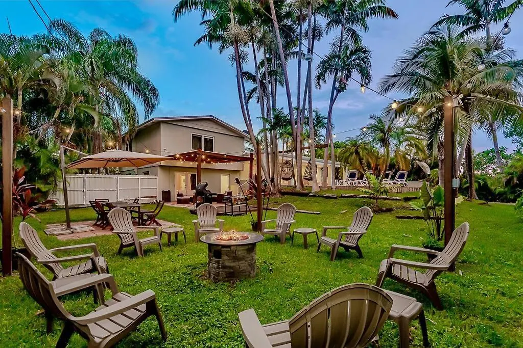 Dream Home/ Pool/jacuzzi/ Fire Pit Prázdninový dům Miami