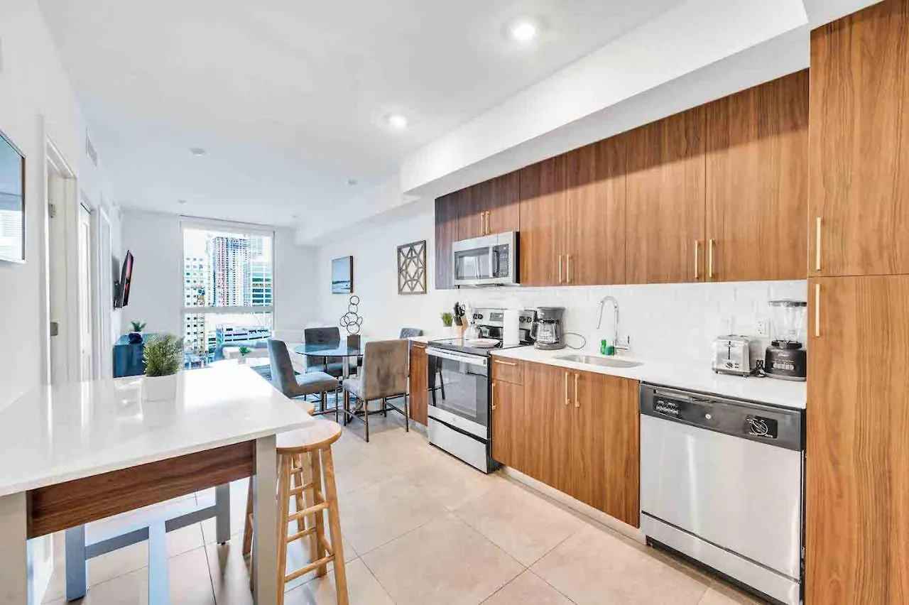 Apartment Stylish Unit In Downtown With Free Parking Miami