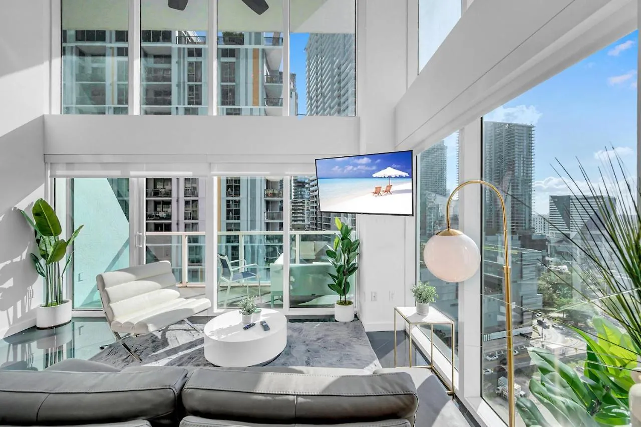 Apartment Iconic 2 Bedroom Loft Brickell-stunning Views