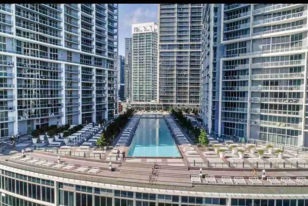 公寓 Icon Brickell -lux 2 Bedroom With & Bayview 迈阿密