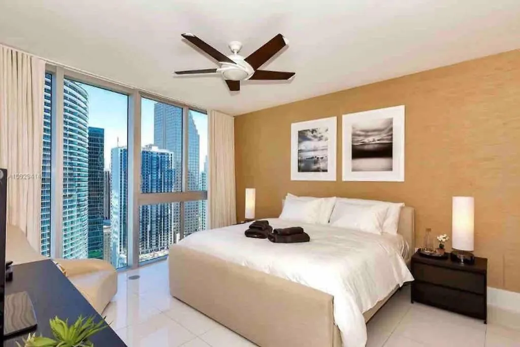 公寓 Icon Brickell -lux 2 Bedroom With & Bayview
