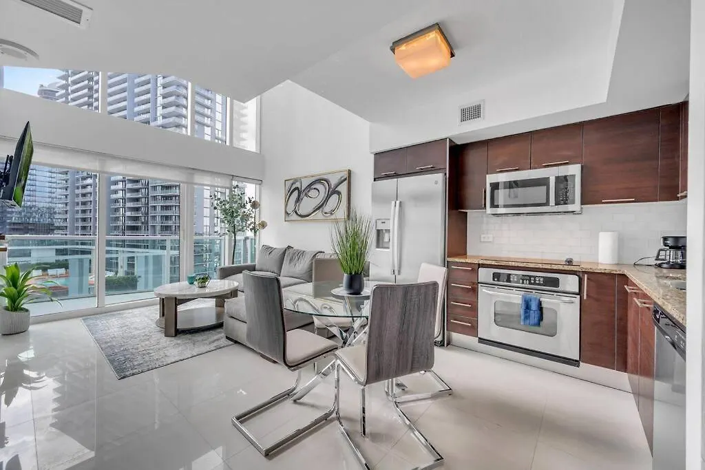 Luxury 2 Bedroom Loft Brickell-waterviews *