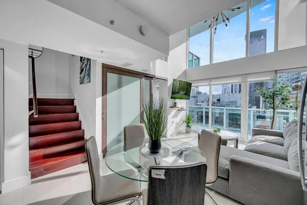 Luxury 2 Bedroom Loft Brickell-waterviews Apartment Miami