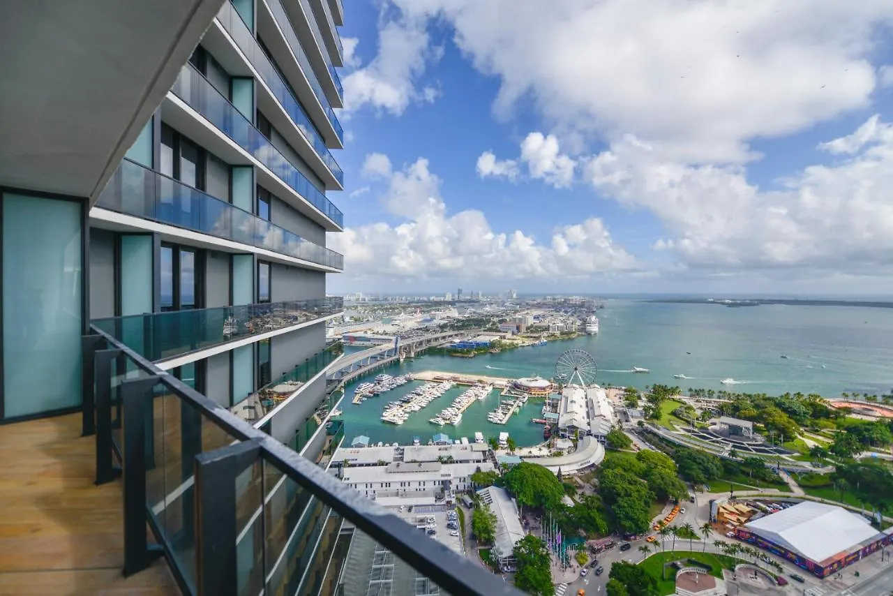 Amazing Apt With Panoramic Views Of Bayside Appartement Miami