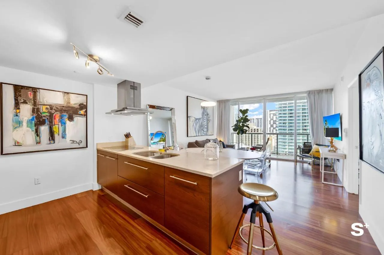 Icon Brickell Waterview One-bedroom 公寓 *