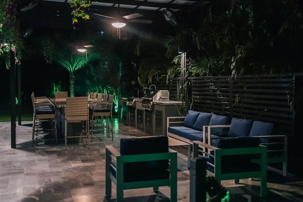 With Outdoor Sauna, Outdoor Bar And Pergola With Games *