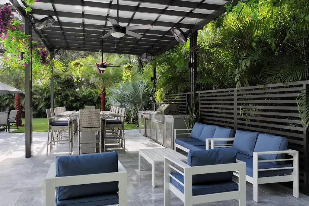 With Outdoor Sauna, Outdoor Bar And Pergola With Games * Miami