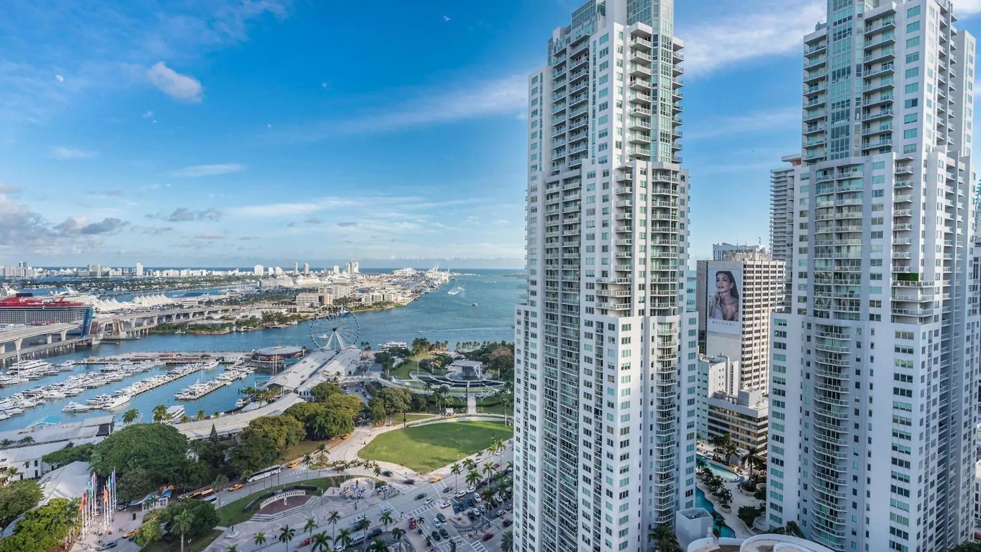 Stylish Bayfront Park High-rise 2-king Bed, 2 Bath
