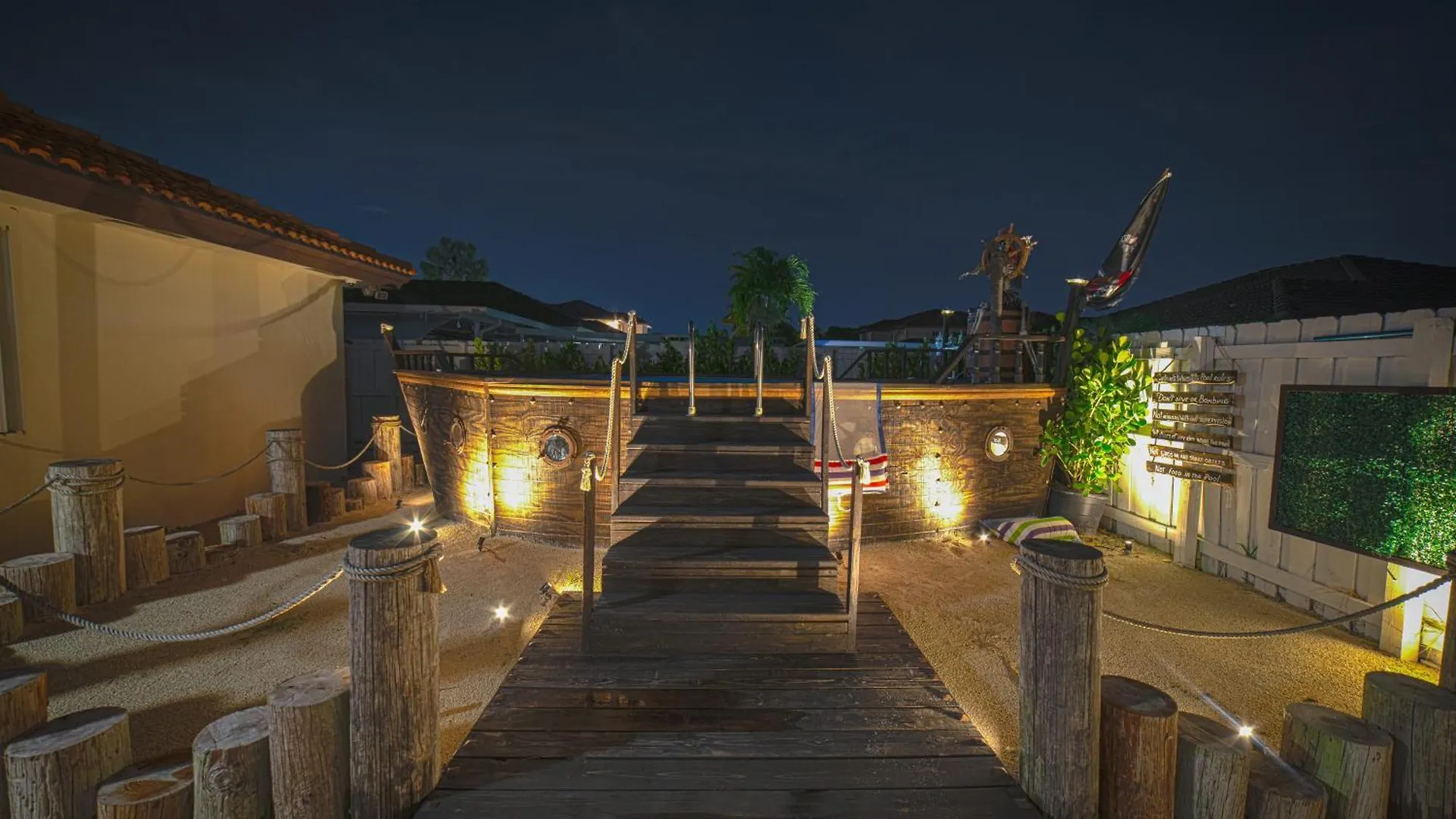 Pirate's Ship Heated Pool 16 Guest Super Mario Theme Villa
