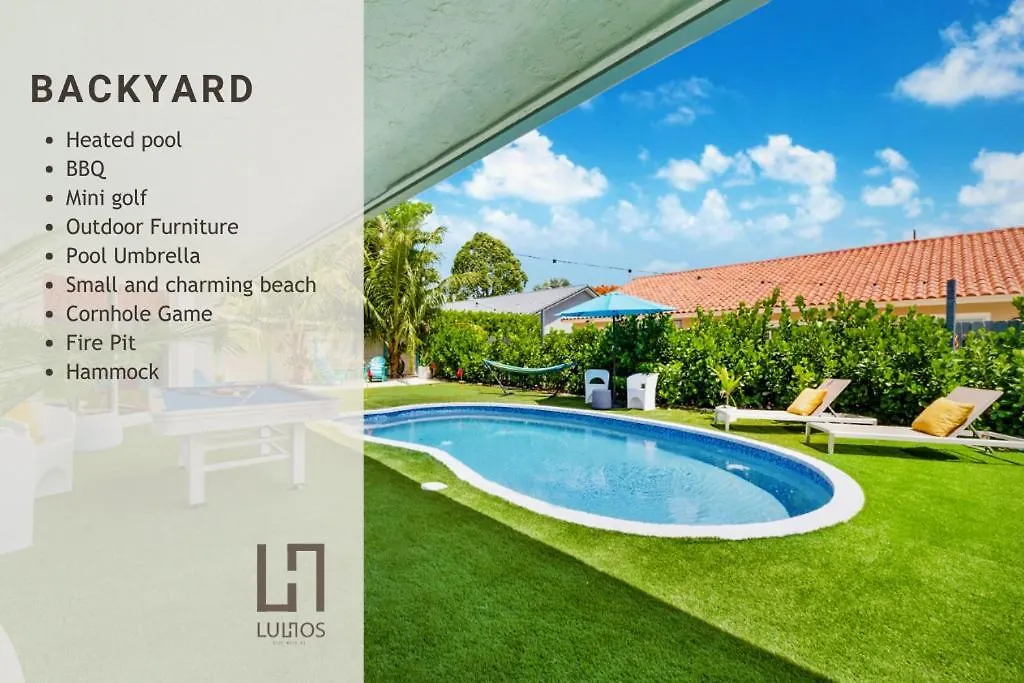 度假居 Breezy Oasis With Pooltable, Heated Pool, Golf & Gazeebo L29 *