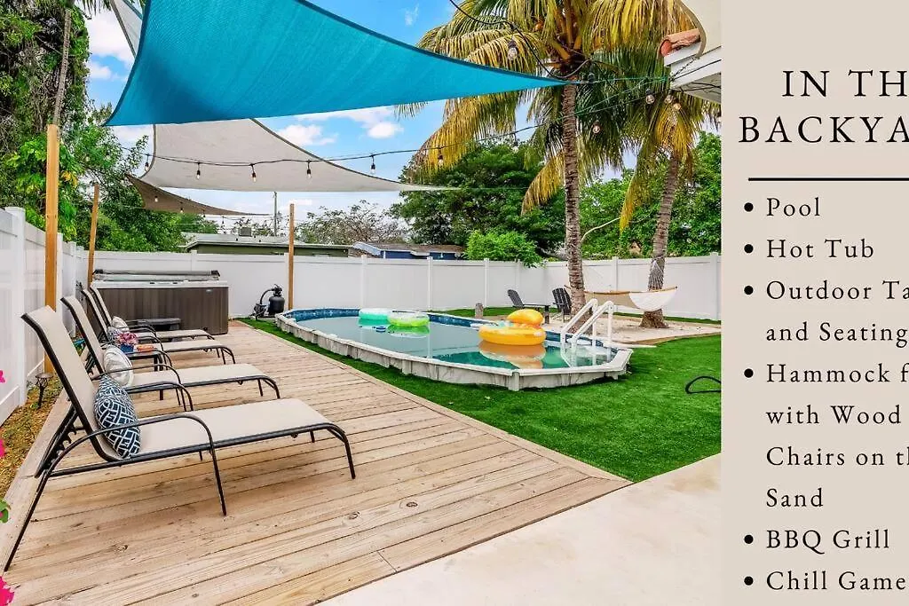 Dune Paradise-pool/wynwood/spacious 5br/hidden Gem Holiday home