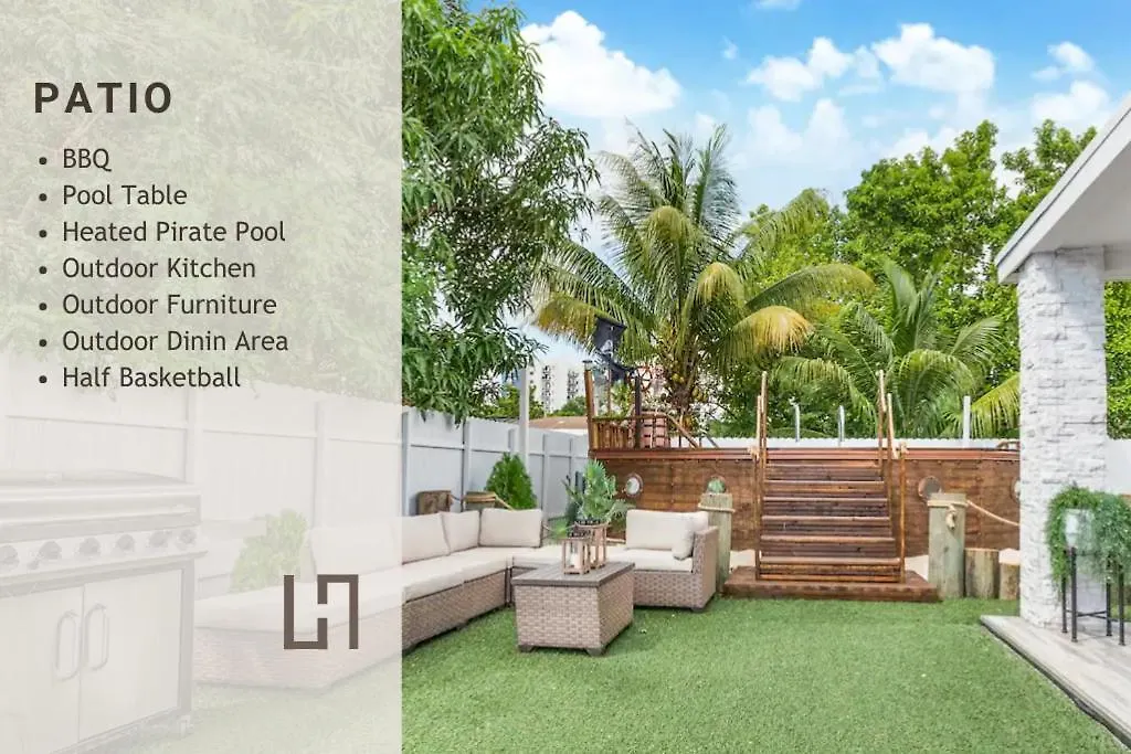 Holiday home Spacious 6Br Miami Pool, Bb Court & Near Airport L03