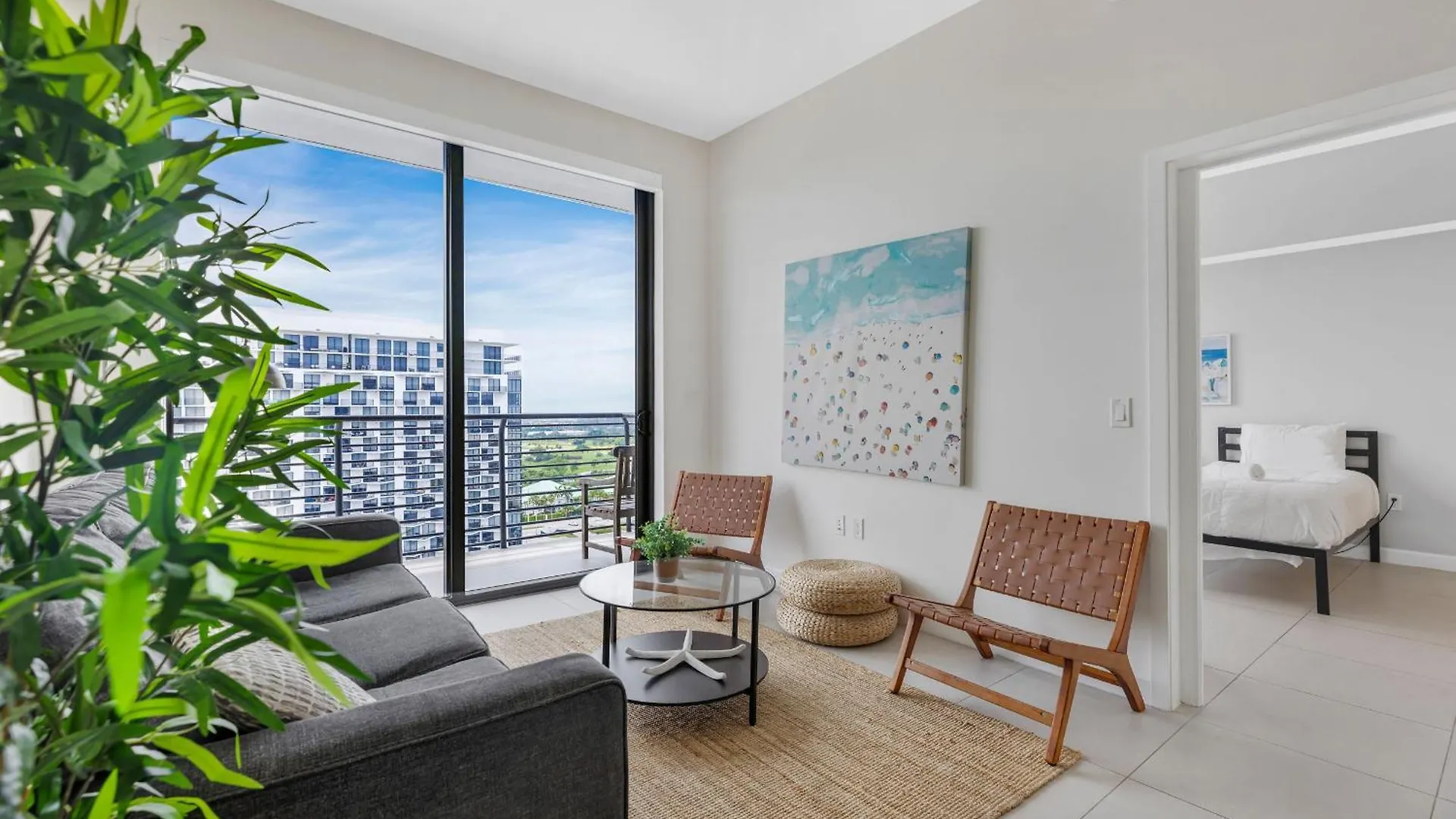 Modern Downtown Doral One-bedroom With Golf Course Views