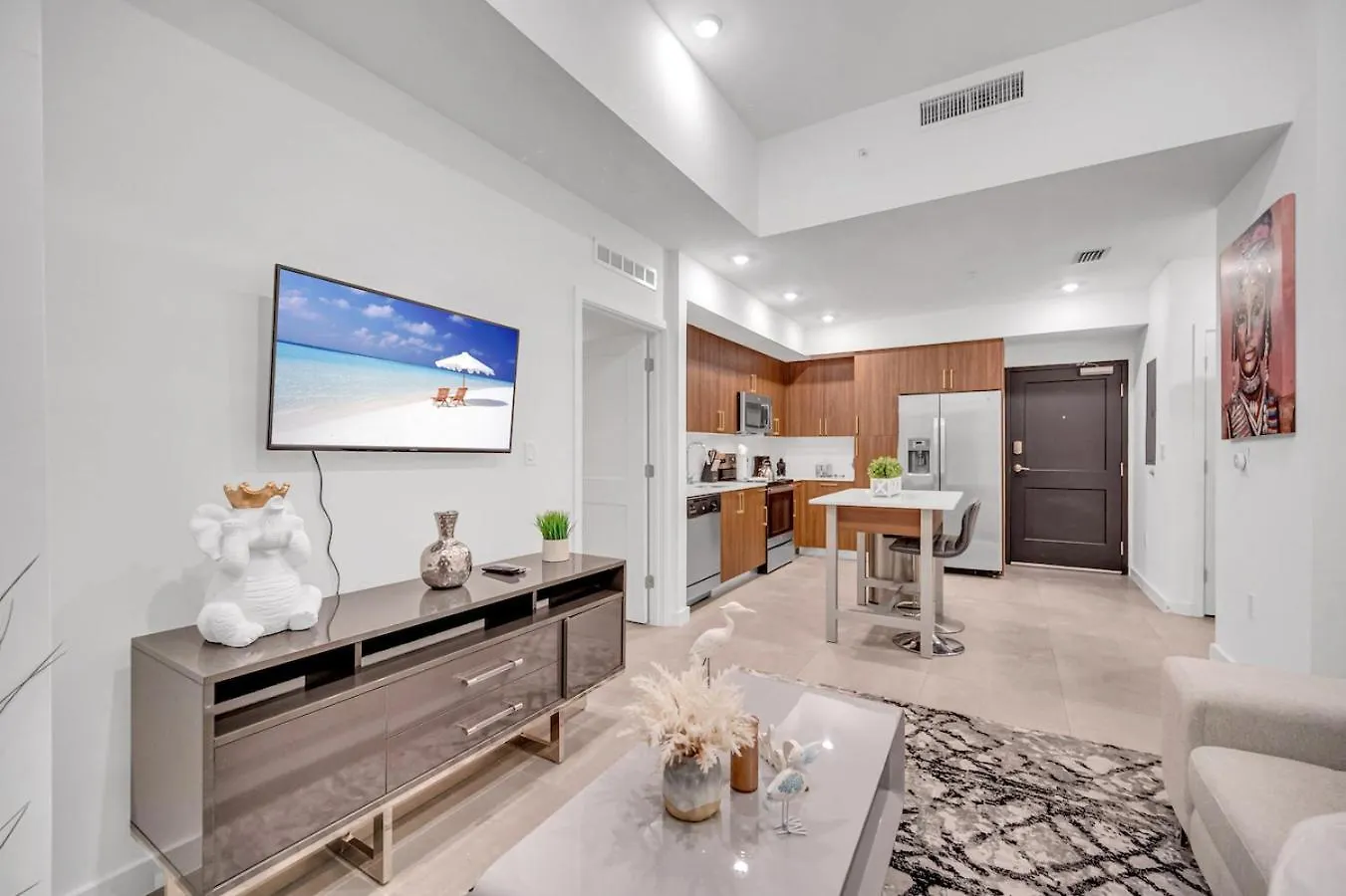 Lägenhet Modern Unit In The Heart Of Downtown With Free Parking Miami