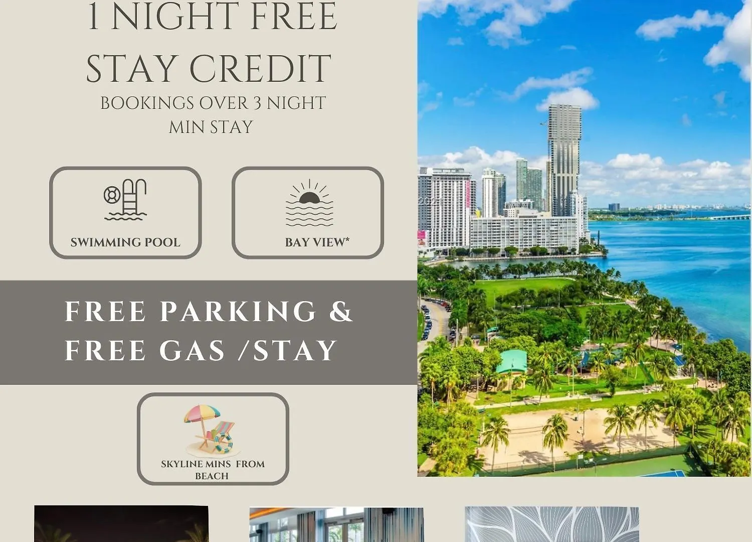 Iconic Luxurious 2 Bedroom Poolview & Bay View Downtown Miami