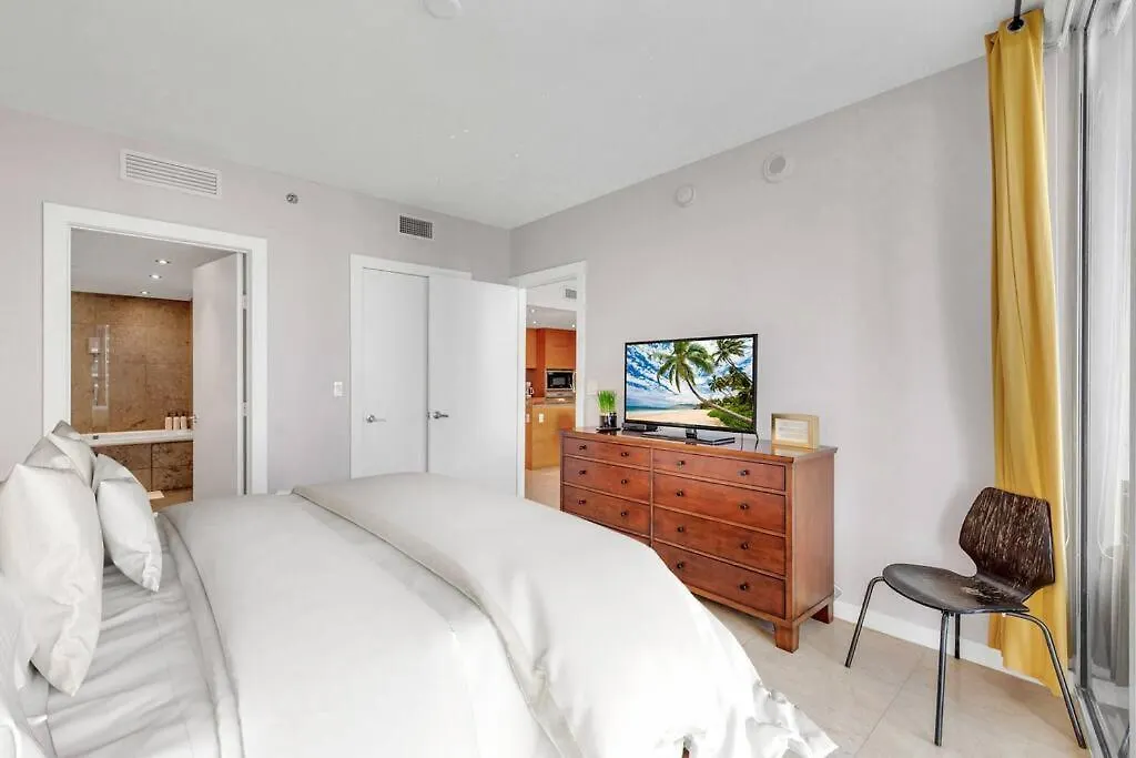 Icon 39th Floor 1 Bedroom Apartment- Bay & View- Free Miami