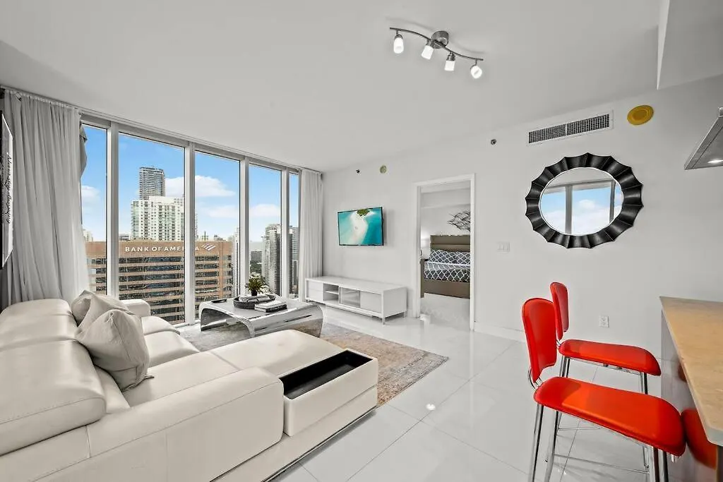 Apartment 44th Floor Corner 2 Bdr• Icon Brickell• Ocean View And Free Miami