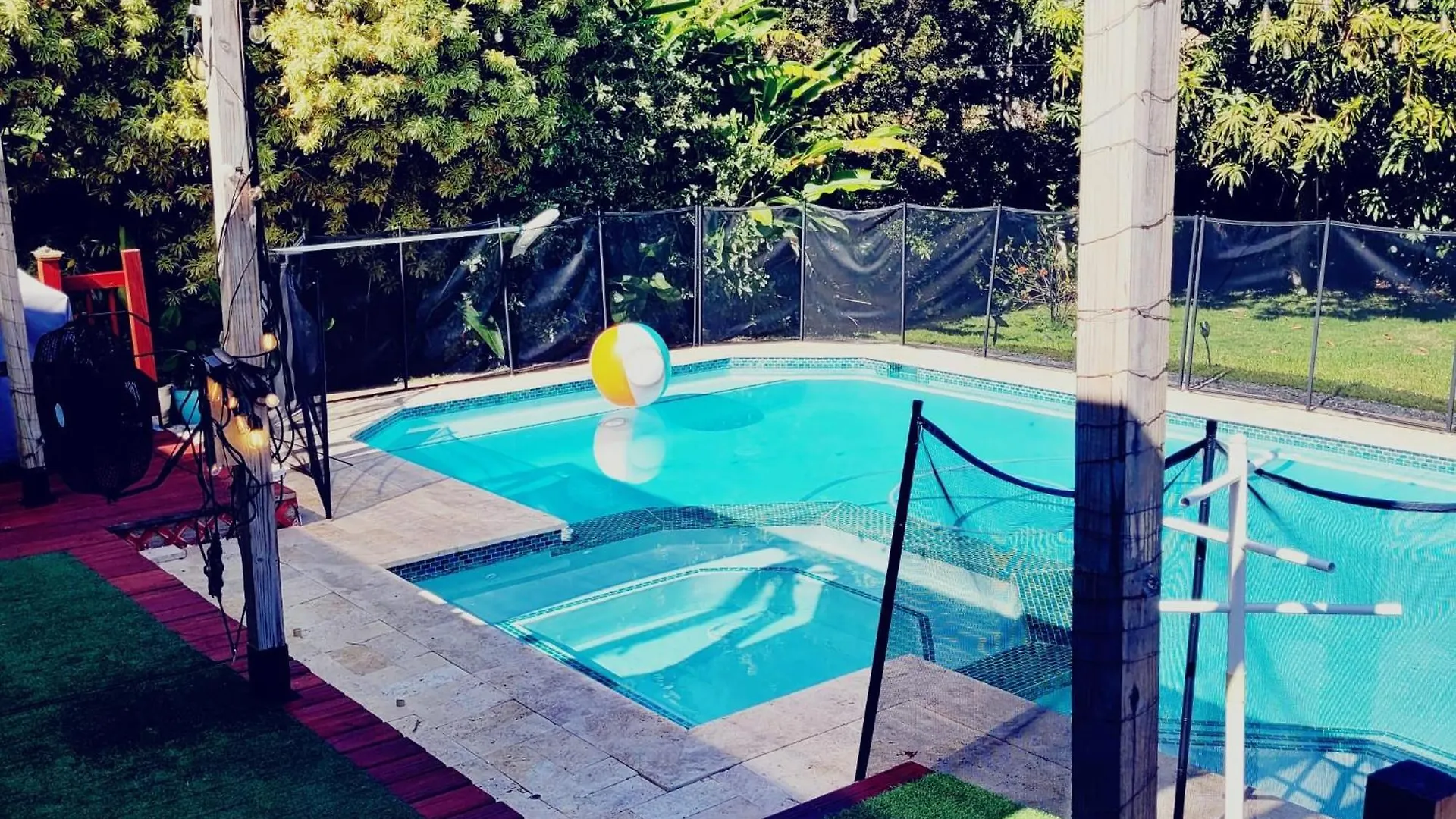 Festive Pool With Lots Of Colors And Swag. * Miami