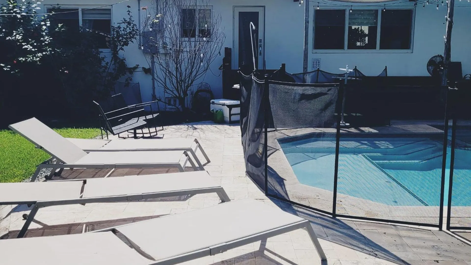 Festive Pool With Lots Of Colors And Swag. Holiday home *