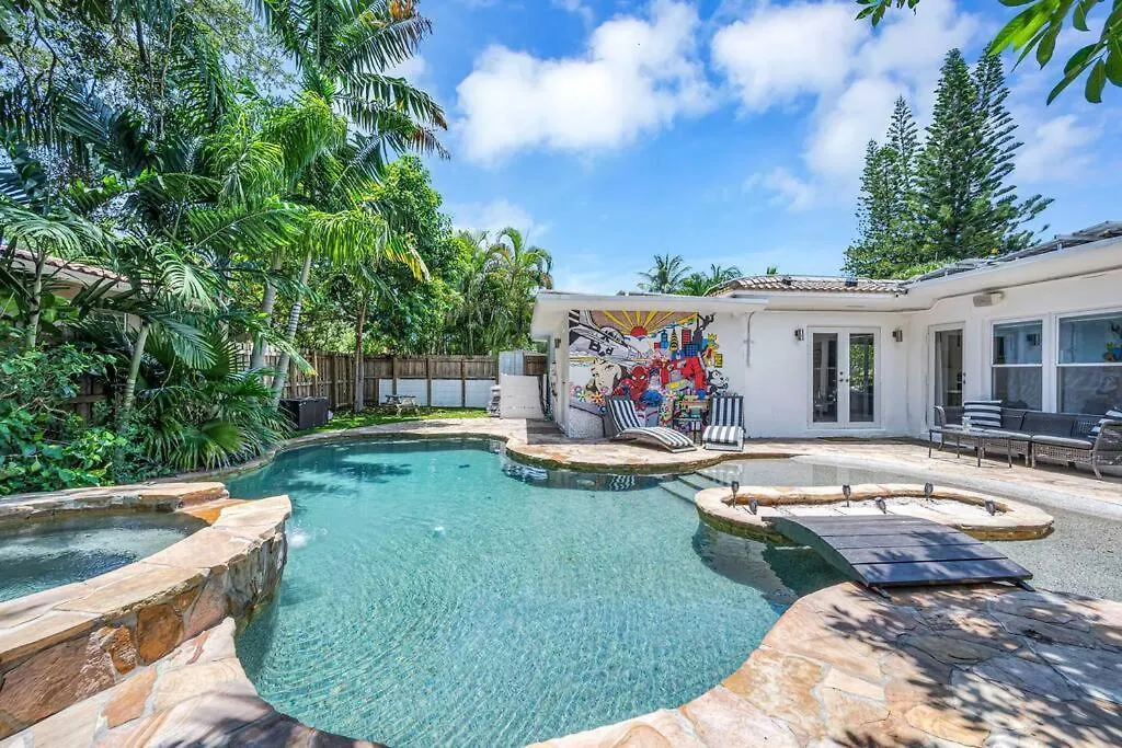 Modern Tropical Pool House North Hot Tub Σπίτι διακοπών