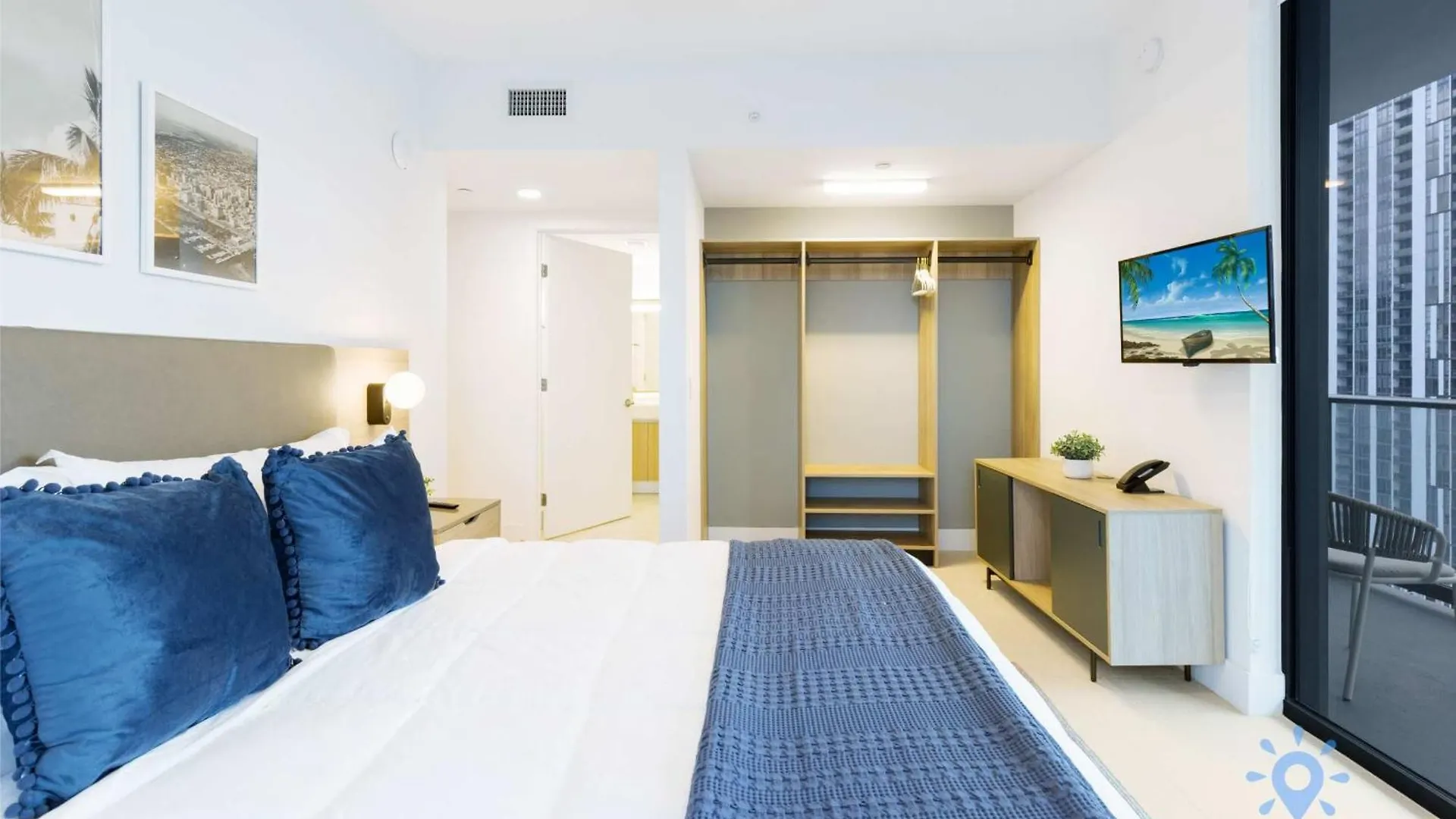 Apartment Modern 2br-2bth- Pool & Gym Miami