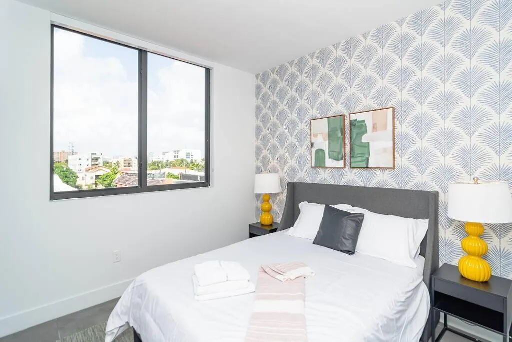 King Bed 2 Bedrooms Oasis Minutes To Brickell 6 Guests Apartment *