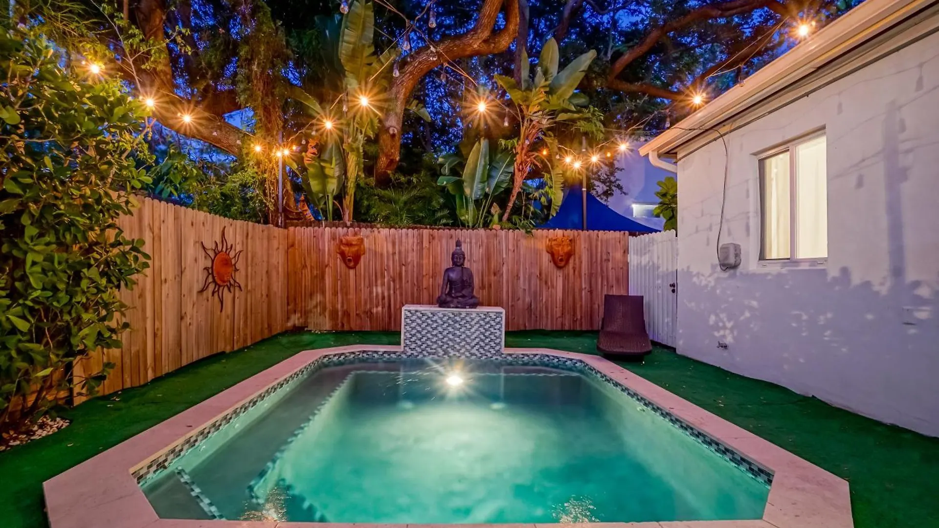 Buddha House Pool Big Yard Holiday home Miami