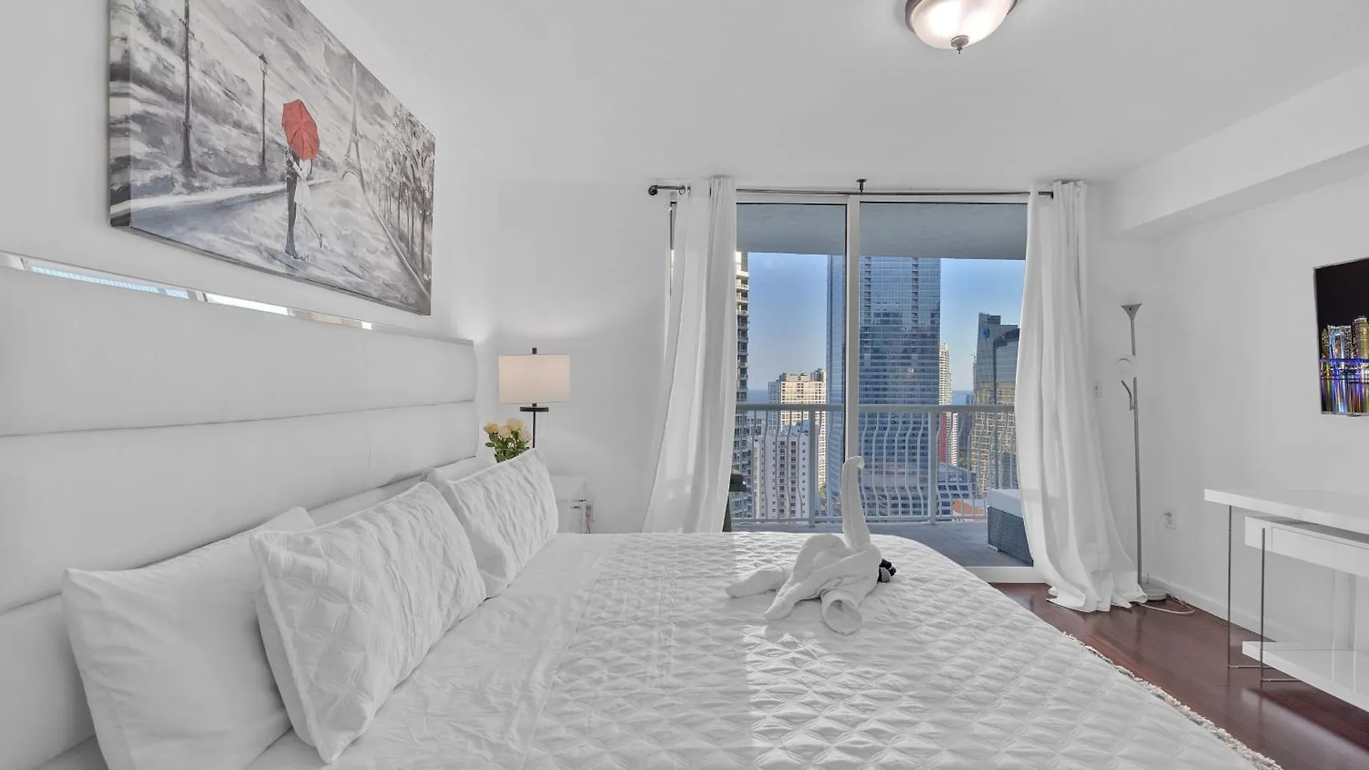 Apartment Beautiful 1 Bedroom Overlooking The Ocean And Downtown Brickell *