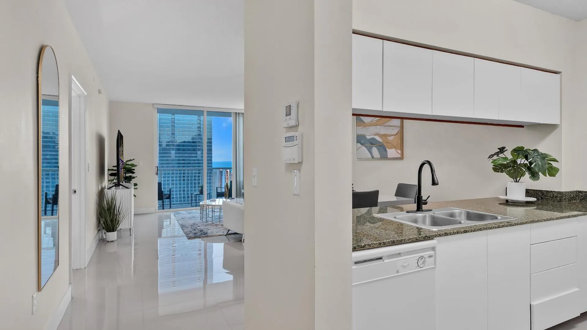 Apartment Beautiful 1 Bedroom Overlooking The Ocean And Downtown Brickell Miami