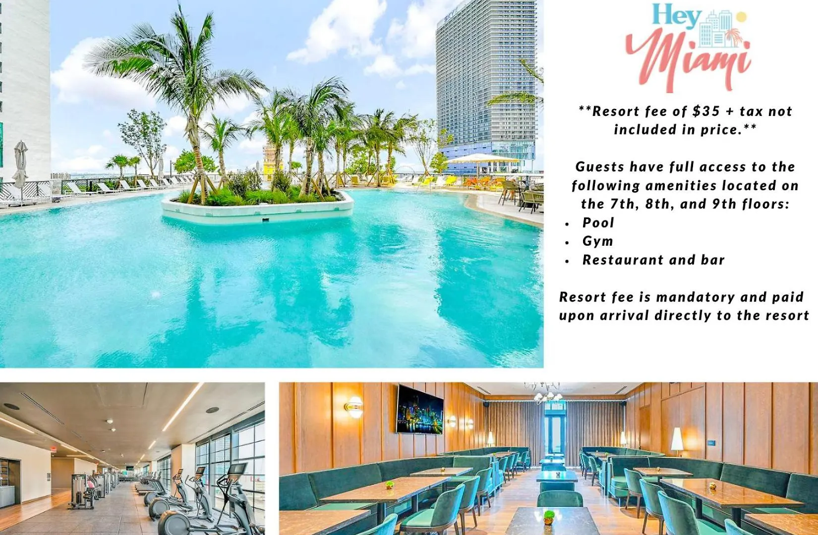 Chic One Bedroom In The Heart Of Vibrant Downtown- Daily Fee And Parking Not Included * Miami