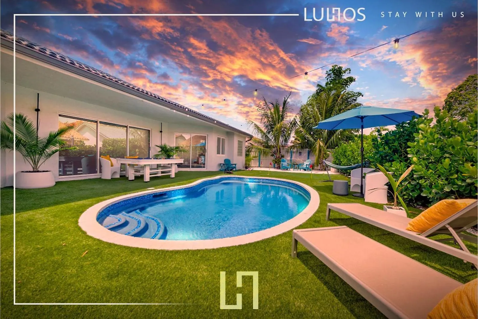 度假居 Breezy Oasis With Pooltable, Heated Pool, Golf & Gazeebo L29 迈阿密
