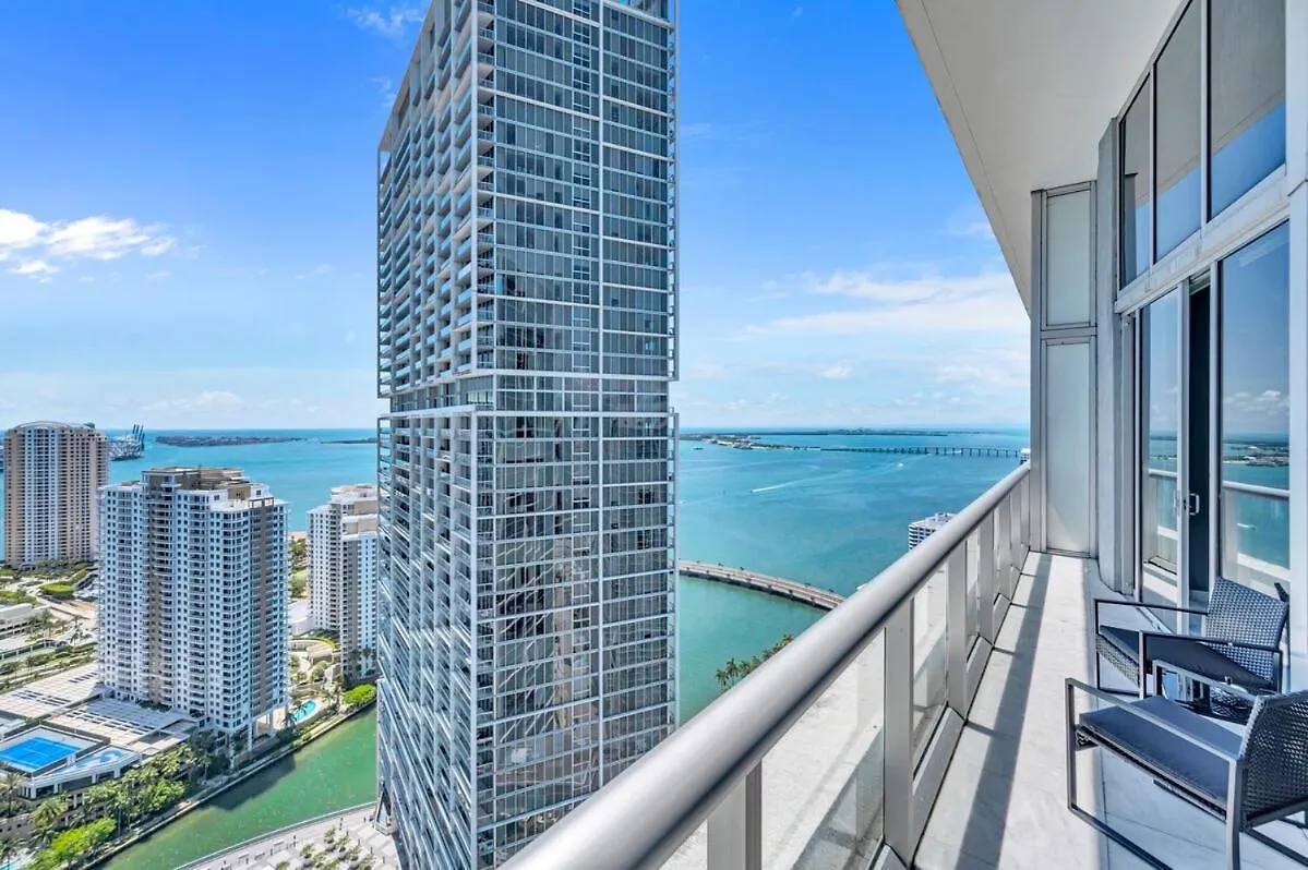 Stunning 40th Floor High Ceiling Icon Brickell With Access Apartamento Miami