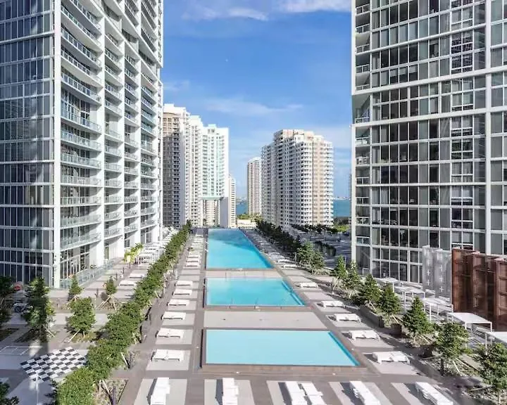 Icon Brickell Stylish With Bay&city 5 Star And Amenities 아파트 마이애미