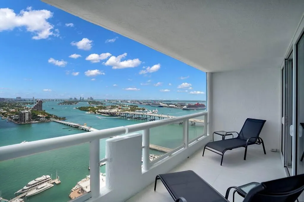 Cloud Nine! Direct Water Views Of Bay & Ocean! Miami
