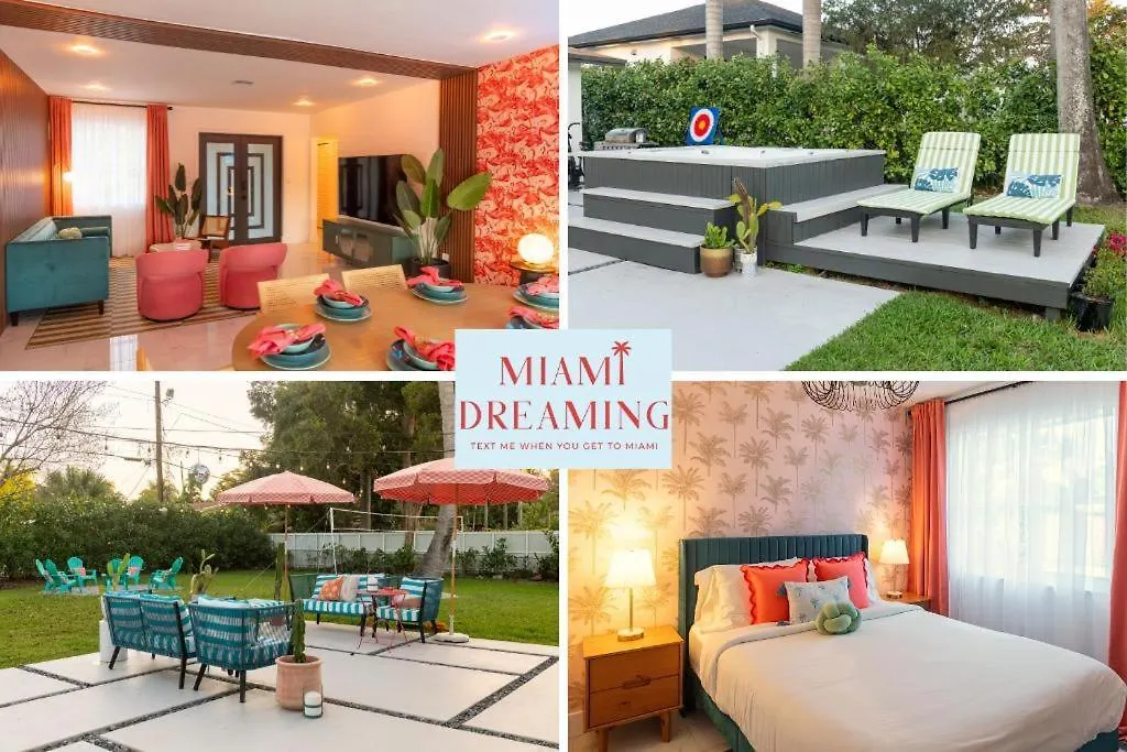 Luxe For 8, Hot Tub, Mins To Beach, Wynwood 度假居