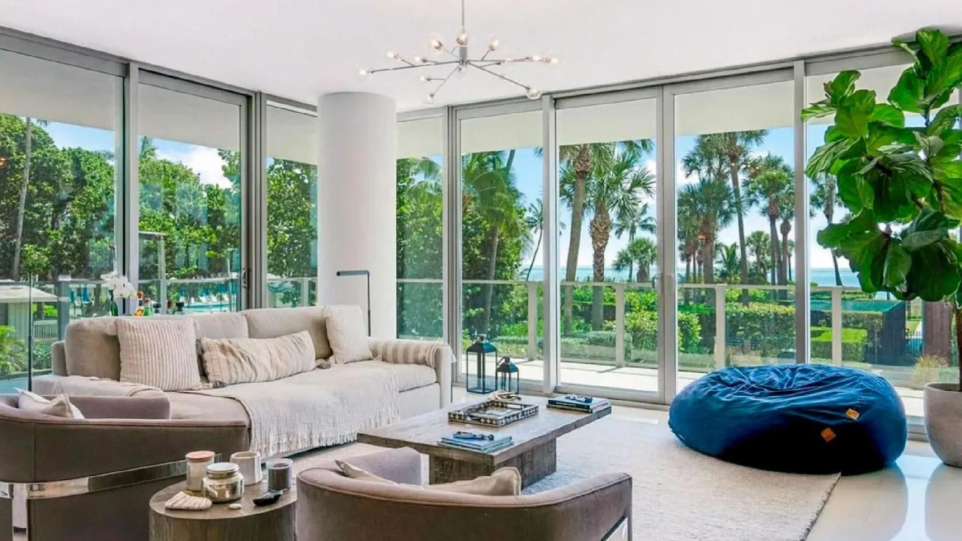 Elegant With Ocean Views In Key Biscayne Apartment Miami