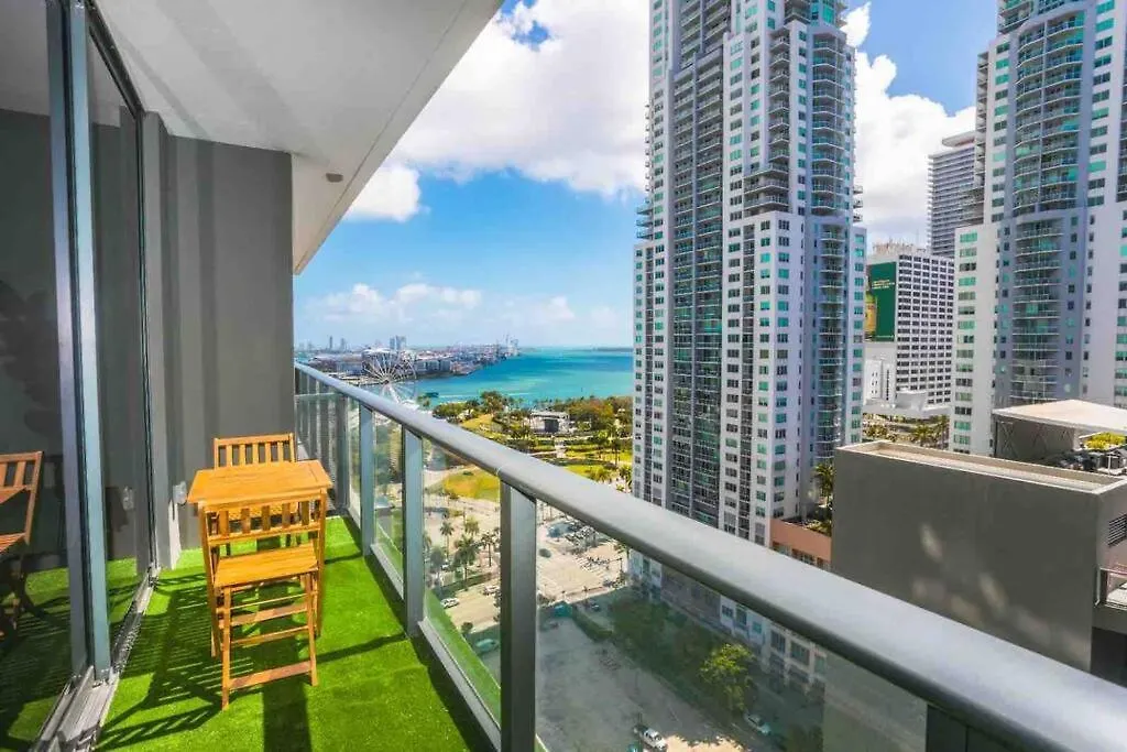 **Luxurious,Boho Studio In Downtown Miami/Bay View Daire
